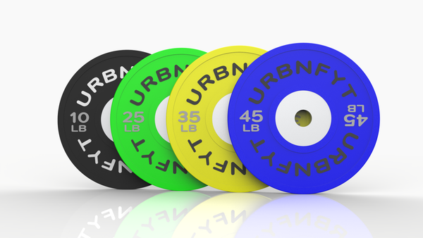 URBNFYT POLY URETHANE BUMPER LB PLATES - COLOR CODED